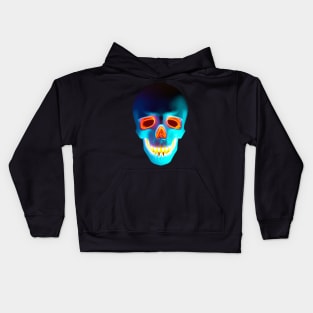 Glowing Gamer Skull Kids Hoodie